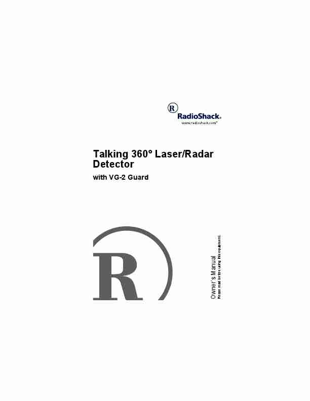 Radio Shack Radar Detector Talking 360-page_pdf
